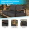 Flash Furniture Black Teak Accented Loveseat with Cushions GM-201027-2S-CH-GG - alternate 8